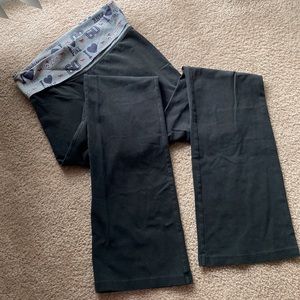 VS PINK Patriots Fold Over Yoga Pants